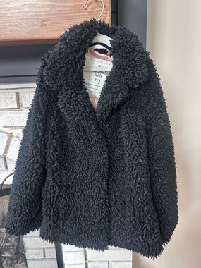 girls faux fur jacket